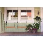 Balanço De Madeira Tão Perto, Tão Longe - Stain E Corda Preta - Meu Móvel De Madeira - Imagem 5