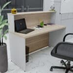 Balcão Atendimento Recepção Consultório 1200x600 Netmobil - Dubaibranco - Imagem 4