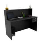 Balcão De Atendimento 15mm 1200x600 Com Gaveteiro - Preto