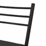 Banqueta Alta em Aço 75cm Preto Paris Metalnew - Imagem 5