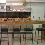 Banqueta Alta em Aço 75cm Preto Paris Metalnew - Imagem 7