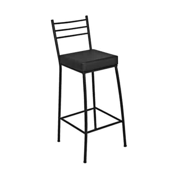 Banqueta Alta em Aço 75cm Preto Paris Metalnew Banqueta Alta em Aço 75cm Preto Paris Metalnew - Imagem 1
