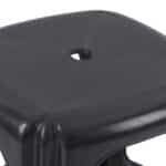 Banqueta Baixa em Plástico 45,5cm Preto Safira Tramontina - Imagem 3