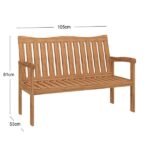 Conjunto Para Jardim De Madeira Eucalipto Solaris Sem Almofada Yescasa Amadeirado - Imagem 2