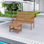 Conjunto Para Jardim De Madeira Eucalipto Solaris Sem Almofada Yescasa Amadeirado - Imagem 4