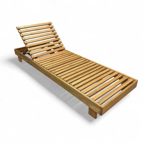 Espreguiçadeira De Piscina Reclinável De Madeira Maciça - Tropical Madeiral Espreguiçadeira De Piscina Reclinável De Madeira Maciça - Tropical Madeiral - Imagem 1