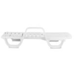 Espreguiçadeira em Plástico Reclinável com 3 Posições Branco Pitangui Antares - Imagem 4