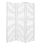 Biombo Ripado Pinus Branco 1,50x1,80m Settis