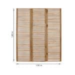 Biombo Ripado Pinus Tingido 1,50x1,80m Settis - Imagem 2