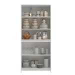 Armário Multiuso Cozinha Americana Com Porta De Vidro Brancogelo - Imagem 4