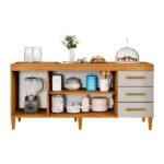 Balcão Atenas 3 Portas E 3 Gavetas Natureoff White - Imagem 2