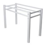 Base Para Mesa De Vidro Jantar 6 Lugares Branca Retangular - Imagem 3