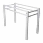 Base Para Mesa De Vidro Jantar 8 Lugares Branca Retangular - Imagem 3