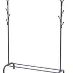 Cabideiro Arara De Alumínio Para Roupas e sapateiro com Suporte Laterais - Imagem 2