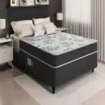 Cama Box Conjugada Ortopedica De Espuma Casal Lucas Home Unique 138 Cm - Imagem 2