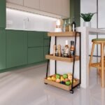 Carrinho Multiuso Albi Mel E Preto - Imagem 3