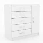 Cômoda 5 Gavetas 1 Porta Zurique Evidência Móveis