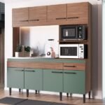 Cozinha Compacta Luisa 8 Portas 1 Gaveta Freijó/oliva - Irm Móveis - Imagem 4