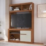 Estante Home Para Tv Até 49 Polegadas 1 Porta Wenguecristalo - Imagem 3