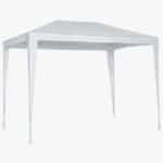 Gazebo Aço Polietileno Branco 2,44x1,95x2,95m Sero Naterial