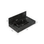 Lavatório Em Porcelanato Para Banheiro Slim 60cm Com Cuba Esculpida Black - Imagem 2