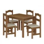 Mesa Arauna Com 4 Cadeiras Primavera