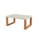 Mesa De Centro 67cm X 30cm Industrial Freijo Off White