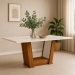 Mesa De Madeira 6 Lugares Helena Imbuia - Pnr Móveis - Imagem 3