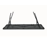 Mesa de Jardim Dobrável 6 Lugares Retangular 74x74x180cm Aço Preto Recife Plicosa - Imagem 5