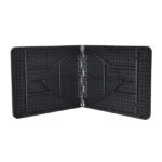 Mesa de Jardim Dobrável 6 Lugares Retangular 74x74x180cm Aço Preto Recife Plicosa - Imagem 2