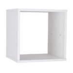 Nicho Modular 30x35cm Madeira Branco Spaceo KUB