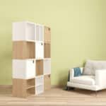 Nicho Modular 30x35cm Madeira Carvalho Spaceo KUB - Imagem 2