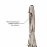 Ombrelone Central 2,31x2,60x2,60m em Aço Taupe Polar Hexagonal Naterial - Imagem 4