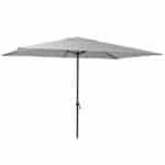 Ombrelone Central 2,55x3,00x1,94m em Aço Cinza Polar Naterial