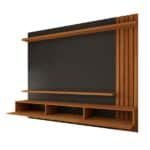 Painel Para Tv Até 70 Polegadas Christiania Ripado Pretofreijó - Panorama Móveis