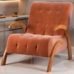 Poltrona Cecilia Melveludo Terracota - Viero Móveis - Imagem 2