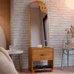 Toucador Penteadeira Com Espelho 1 Gaveta Organic Freijó - Ej Móveis - Imagem 3